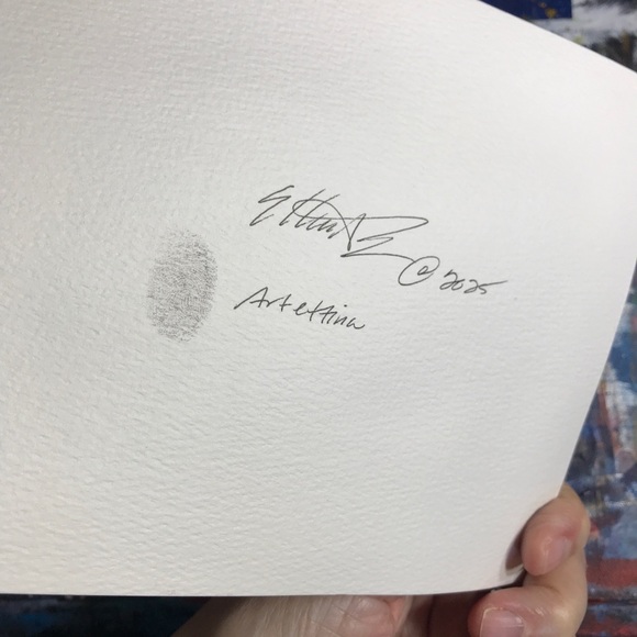 Original Egrets Watercolor Painting Birds Flight Art Landscape Decor Artettina - Picture 8 of 9